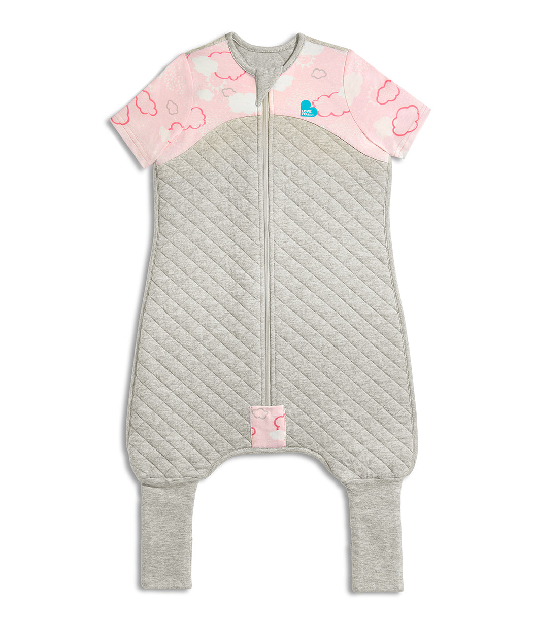 Sleep Suit Short Sleeve 1.0 TOG Cotton/Polyester Pink