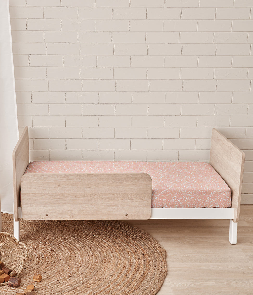 Fitted Cot/Crib Sheet Twin Pack Cotton Pink