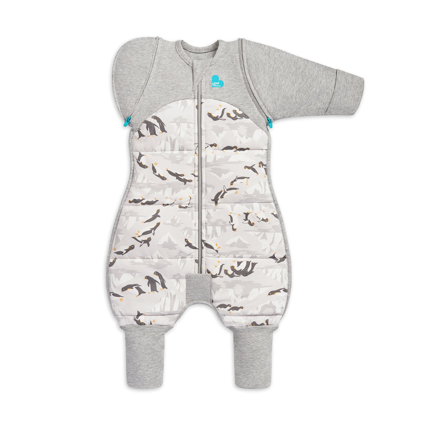 Swaddle Up™ Transition Suit 3.5 TOG Cotton Grey Penguin Parade