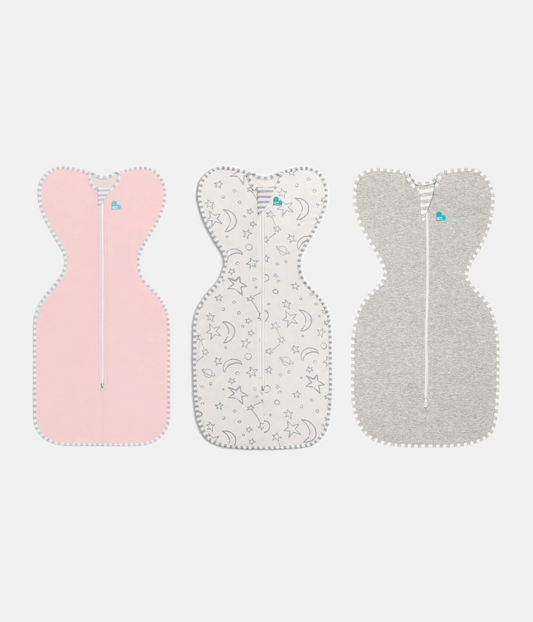 Swaddle Up™ Starter Bundle 1.0 TOG Pink Cotton & Bamboo