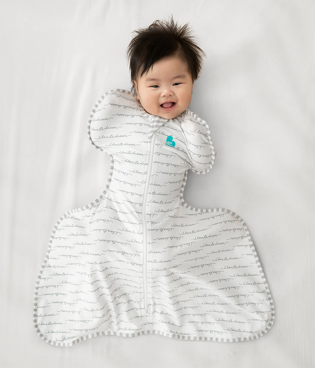 Swaddle Up™ Hip Harness 1.0 TOG Cotton White Dreamer