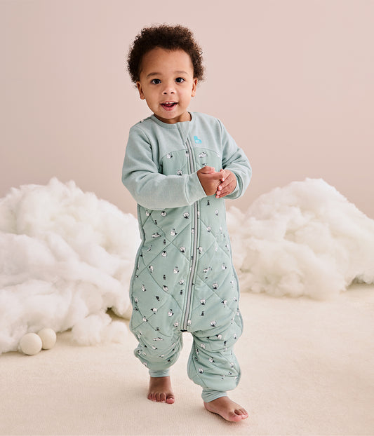 Sleep Suit Bundle 2.5 | 3.5 TOG | White Moonlight | Sand Sheep Life | Green Lamb