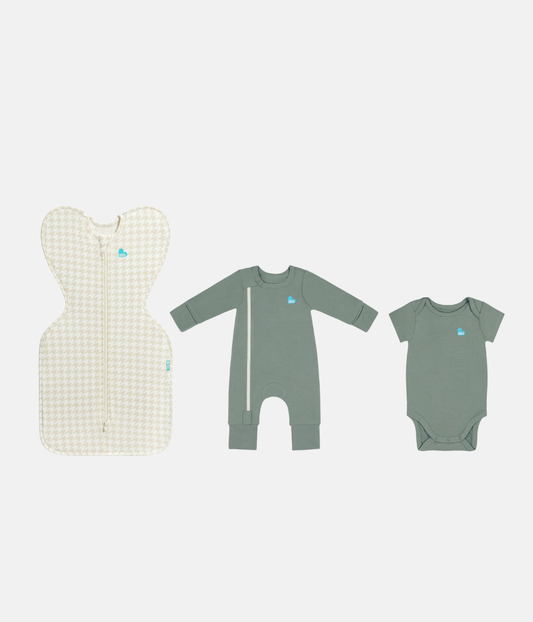 Spring Newborn Bundle | Houndstooth | Olive