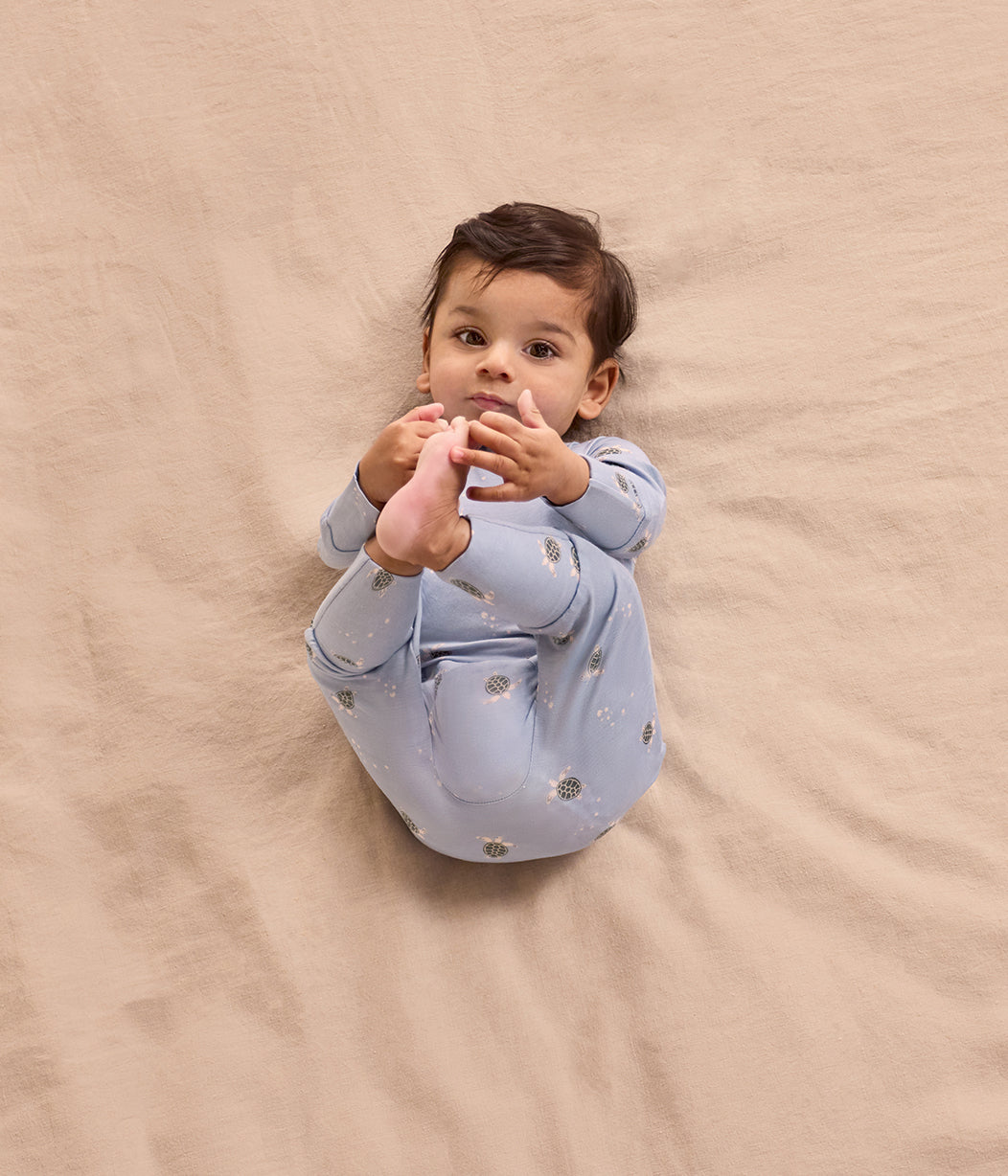 Romper Viscose from Bamboo Mist Blue Turtally