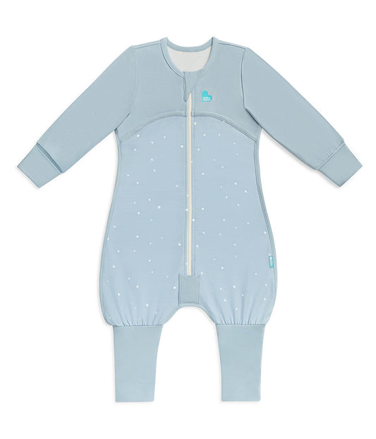 Sleep Suit Long Sleeve 1.0 TOG Cotton Powder Blue Twinkle