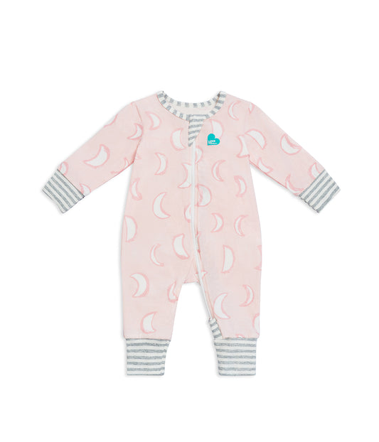 Footless Romper Cotton Pink Eclipse