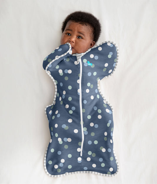 Swaddle Up™ 1.0 TOG Cotton Denim Colourful Spots