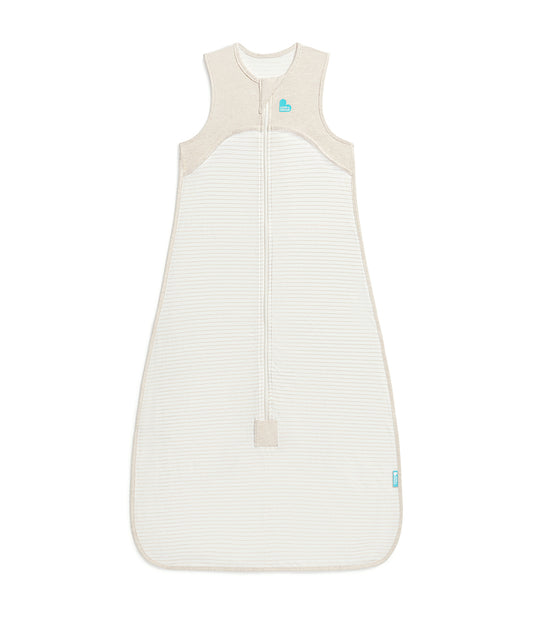 Sleep Bag Sleeveless 0.2 TOG Organic Cotton Tan Breton Stripe