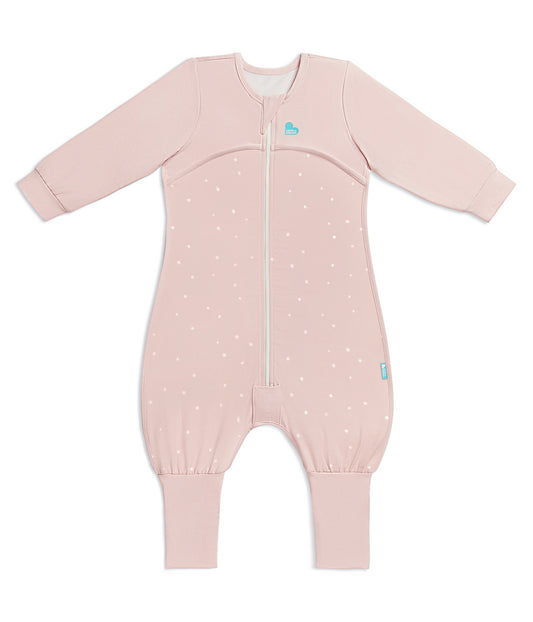Sleep Suit Long Sleeve 1.0 TOG Cotton Powder Pink Twinkle