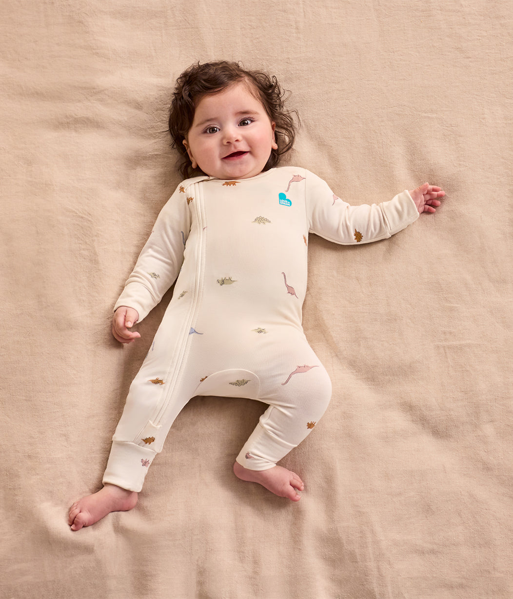 Romper Viscose from Bamboo Cream Dino Snore