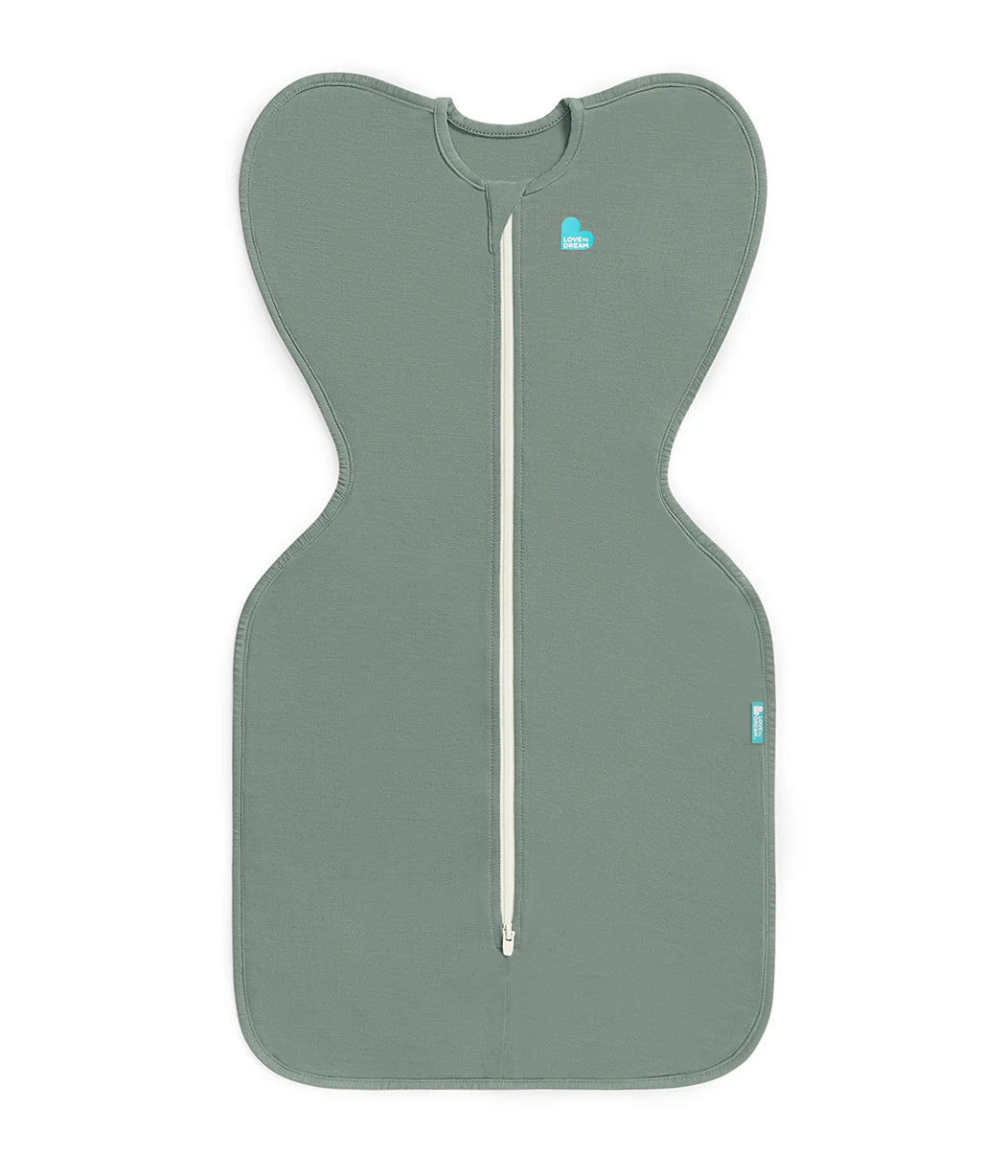 Newborn Essentials Bundle | Swaddle Up 1.0 TOG | Bib | Wash Cloth | Burp Cloth | Hooded Towel | Olive