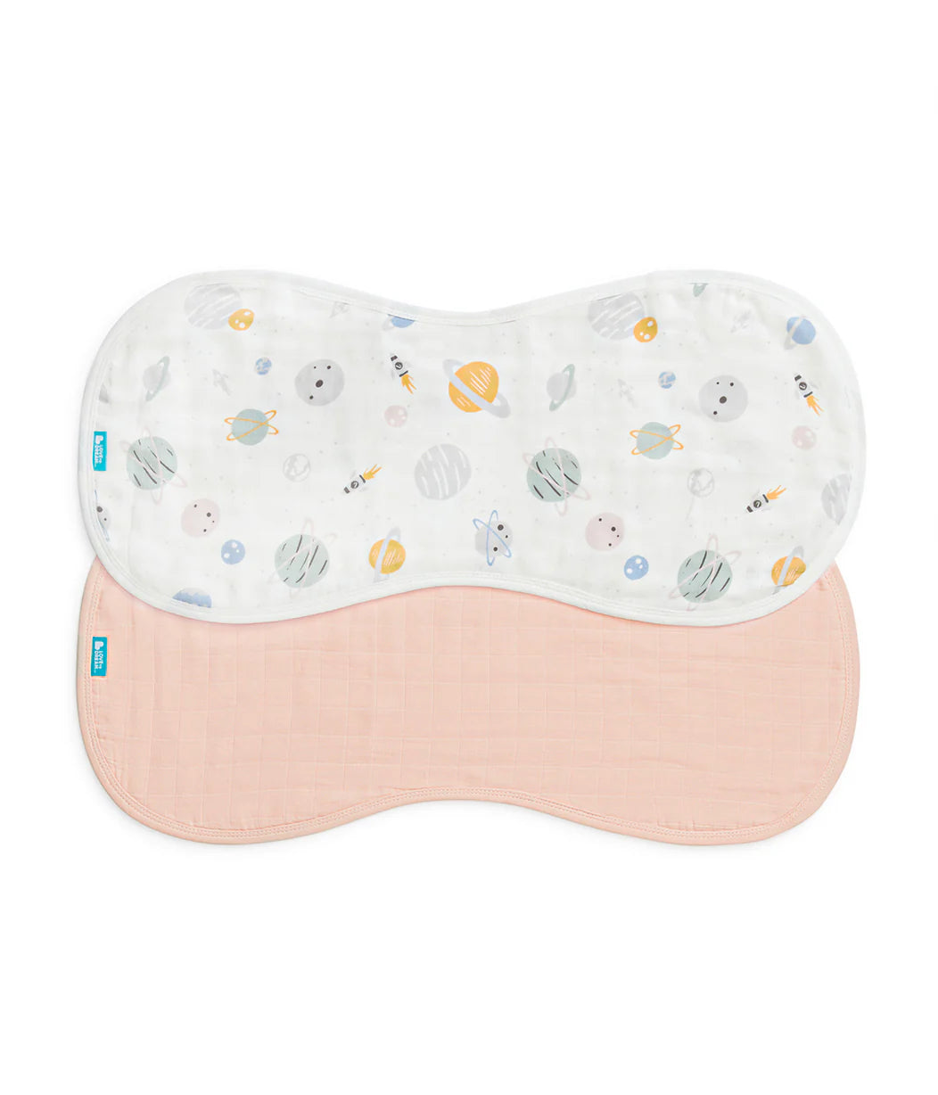 Newborn Essentials Bundle | Swaddle Up 1.0 TOG | Bib | Wash Cloth | Burp Cloth | Hooded Towel | Rose