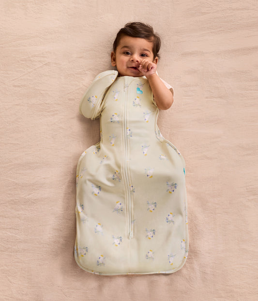 Swaddle Up™ Transition Bag 1.0 TOG Cotton Cream Cockatoos