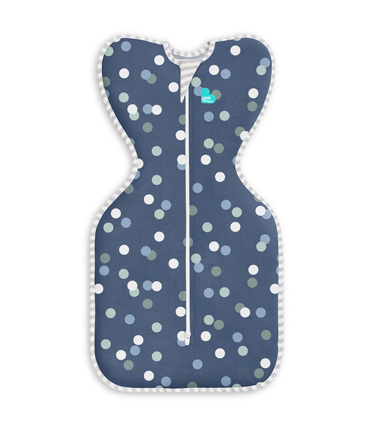 Swaddle Up™ 1.0 TOG Cotton Denim Colourful Spots