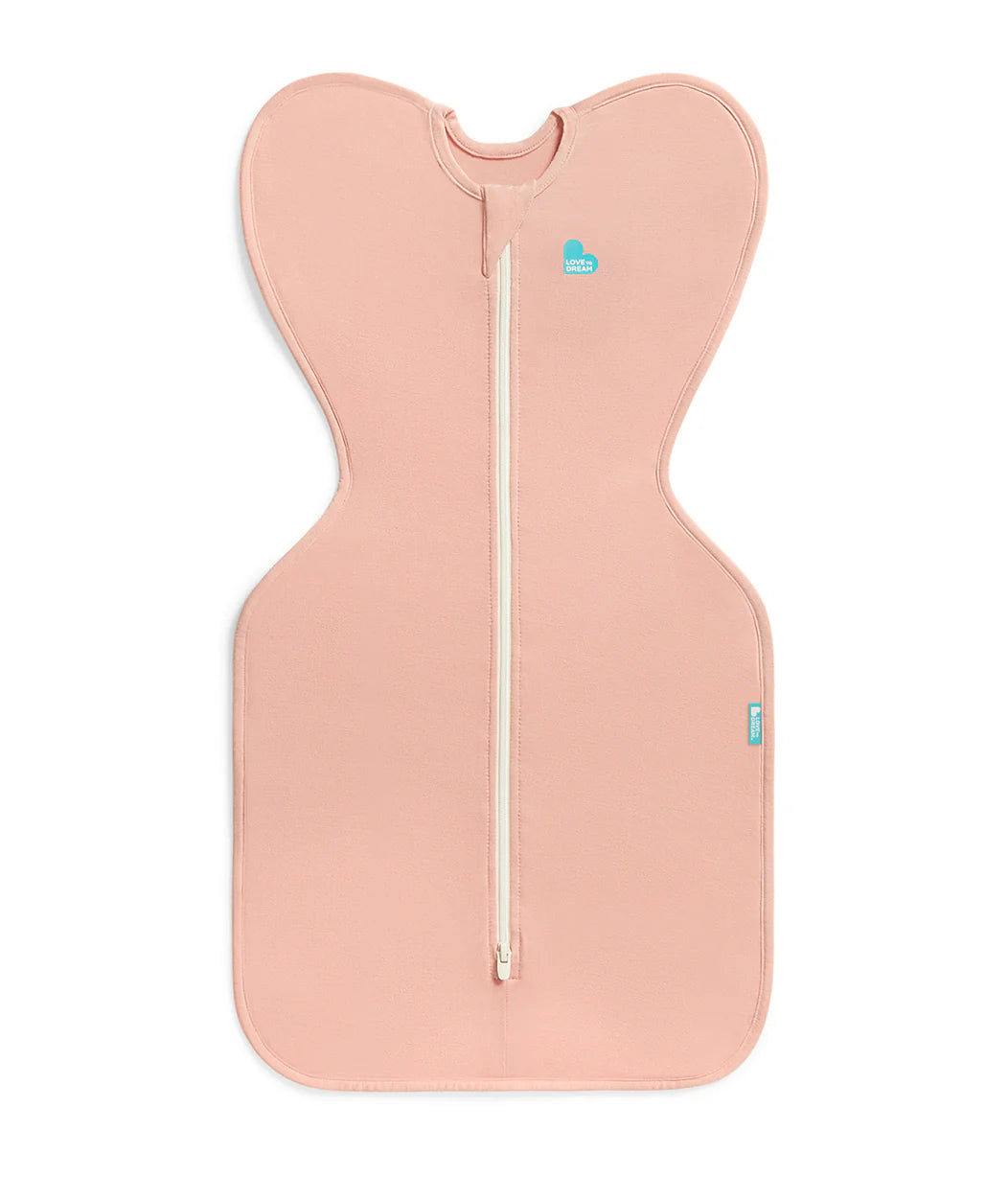 Newborn Essentials Bundle | Swaddle Up 1.0 TOG | Bib | Wash Cloth | Burp Cloth | Hooded Towel | Rose