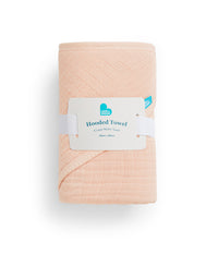 Hooded Towel Cotton Blend Blush