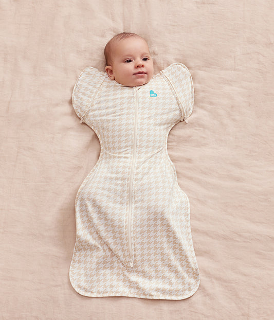 Swaddle Up™ Transition Bag 1.0 TOG Cotton Tan Houndstooth