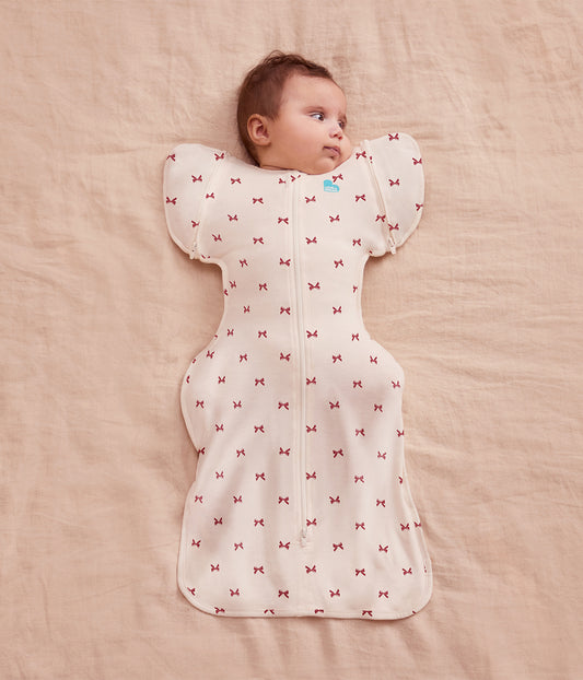Swaddle Up™ Transition Bag 1.0 TOG Cotton Cream Bows