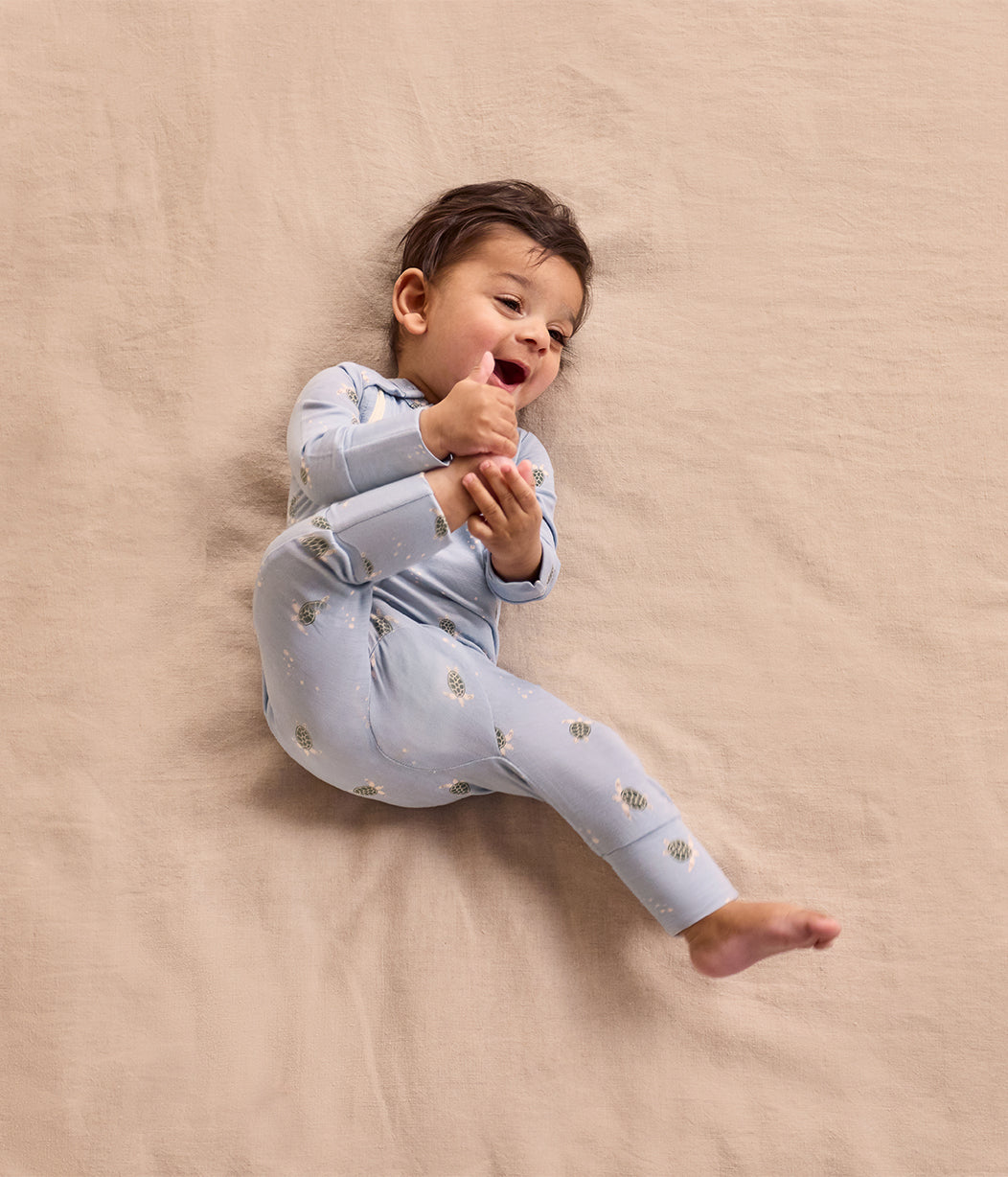 Romper Viscose from Bamboo Mist Blue Turtally