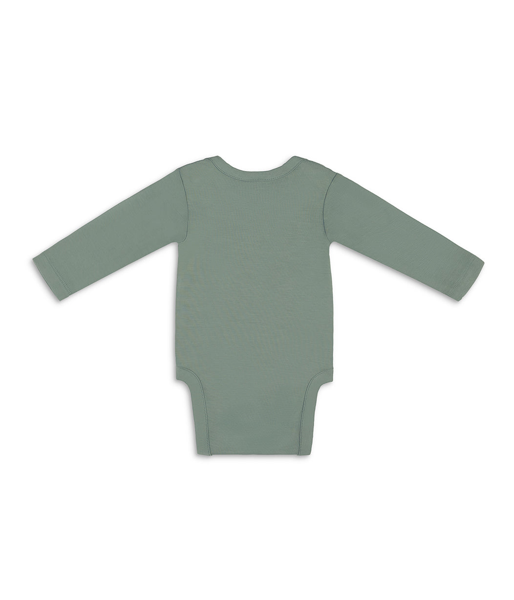 Bodysuit Long Sleeve Viscose from Bamboo Deep Olive