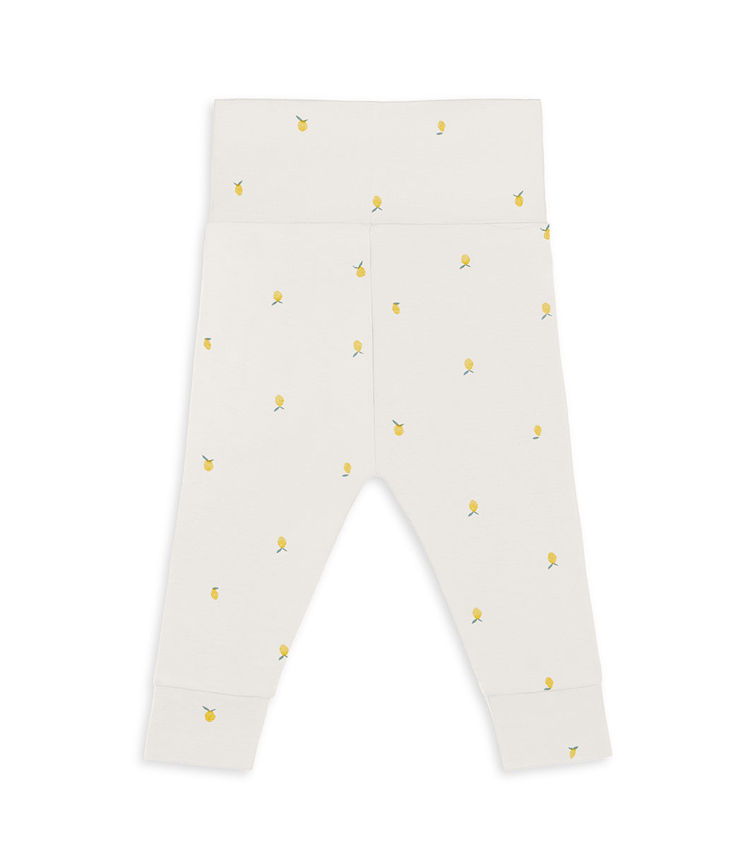 Leggings Viscose from Bamboo Cream Lemons