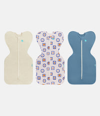 Swaddle Up Starter Bundle | 1.0 TOG | Oatmeal | Tan | Blue