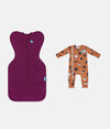 Swaddle Up & Romper Bundle | 2.5 TOG | Plum | Hazel
