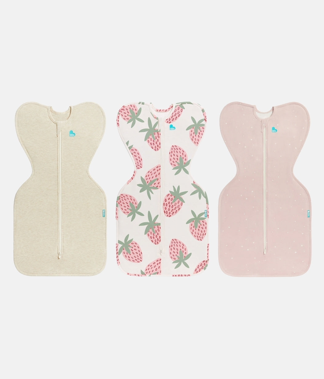 Swaddle Up Starter Bundle | 1.0 TOG | Oatmeal | Cream | Pink