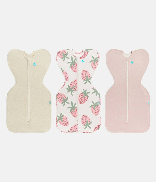 Swaddle Up Starter Bundle | 1.0 TOG | Oatmeal | Cream | Pink