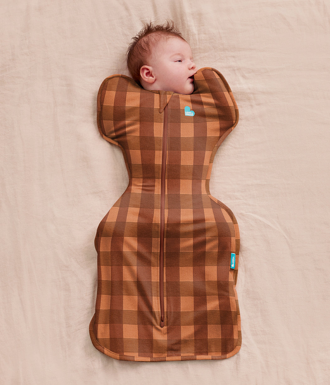 Swaddle Up™ 1.0 TOG Viscose from Bamboo Chocolate Wandering Folk