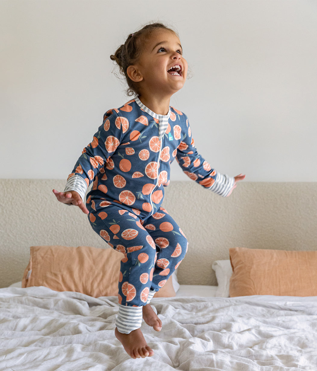 Footless Romper Denim Sweet Dreams Cotton