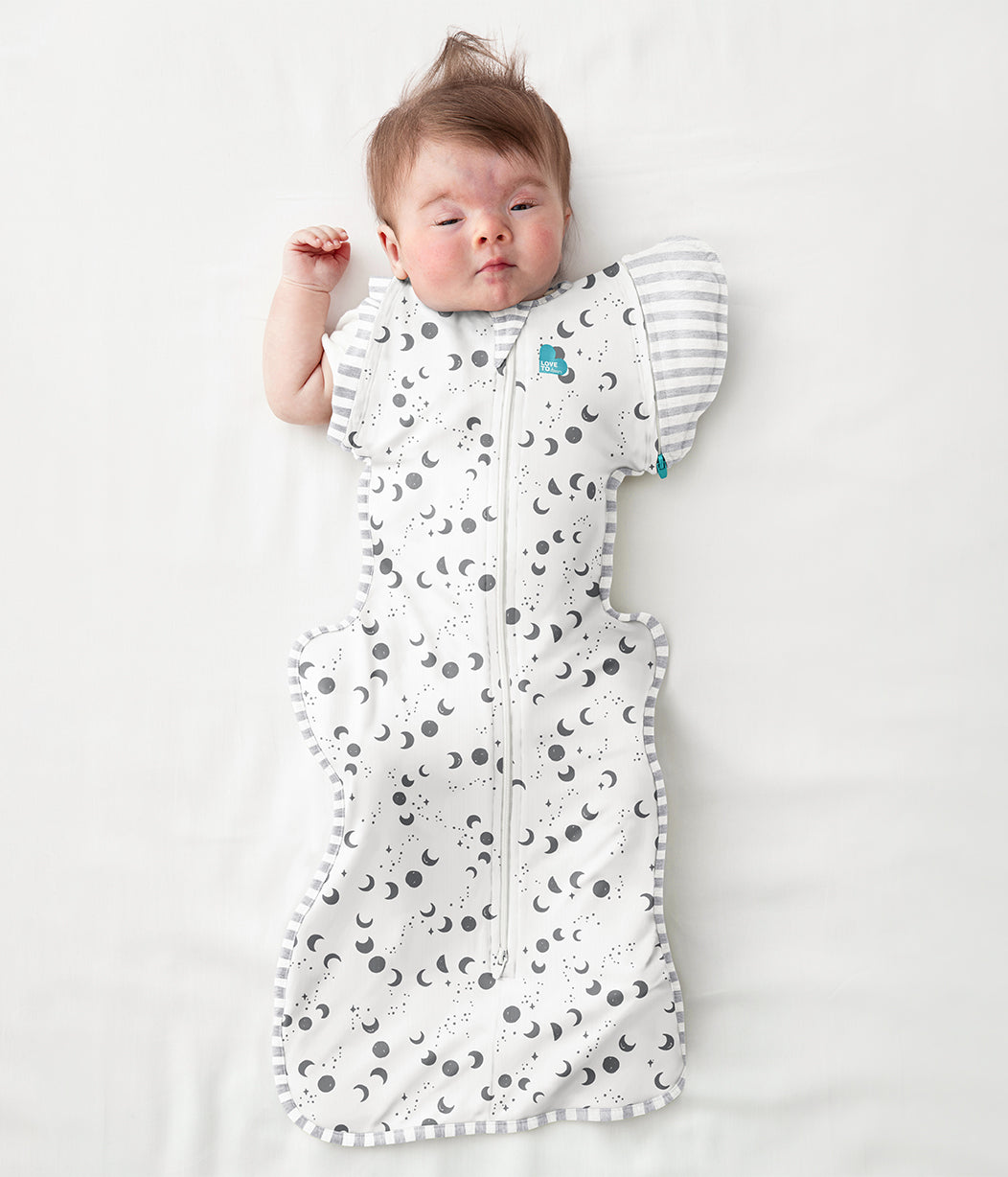 Swaddle Up™ Transition Bag 0.2 TOG (24-27°C) White Moonscape Viscose from Bamboo