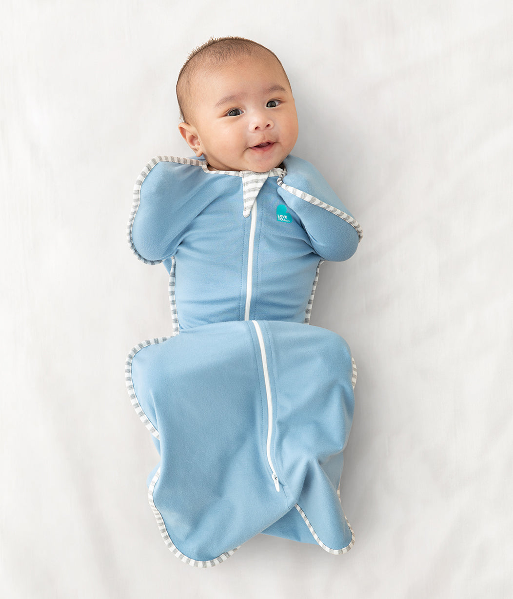 Swaddle Up™ 1.0 TOG (20-24°C) Dusty Blue Original Cotton