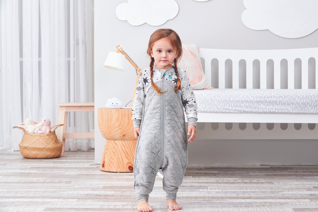 Sleep Suit Clearance 3.5 TOG (14-16°C) Grey Quilted Cotton/Polyester Filling