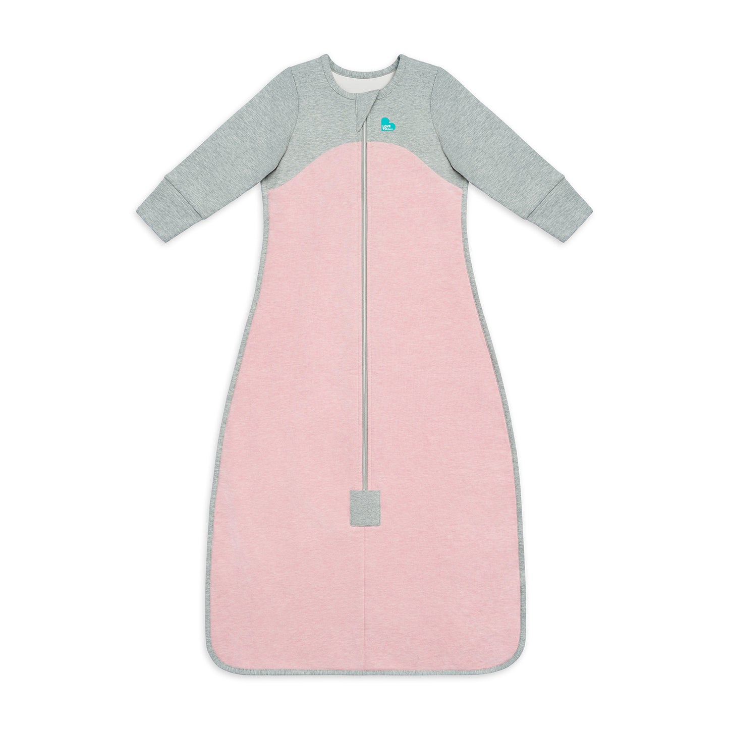 Sleep Bag Long Sleeve 1.0 TOG (20-24°C) Rose Organic Cotton Fleece