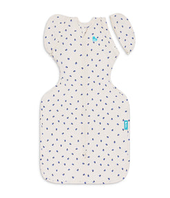 Swaddle Up™ 2-in-1 Transition Bag 0.2 TOG Cotton Cream Bugsy Blue