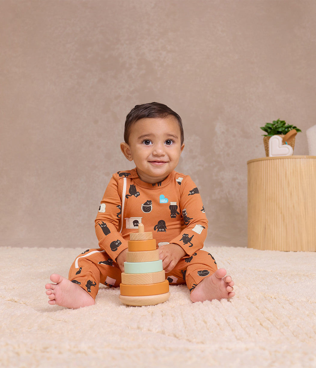 Romper Viscose from Bamboo Hazel Black Cat Moods