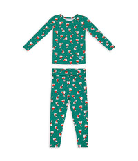 Kids Pyjama Set Long Sleeve Viscose from Bamboo Green Home Sweet Home