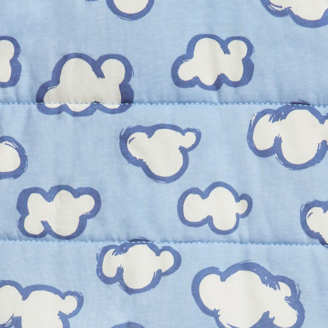 Sleep Bag 2.5 TOG (16-20°C) Blue Daydream Quilted Cotton