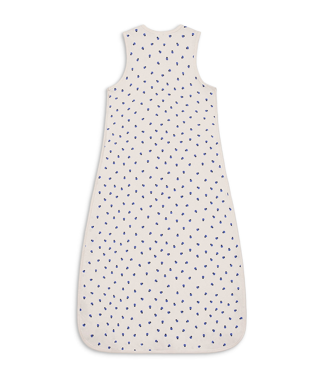 Sleep Bag Sleeveless 0.2 TOG Cotton Cream Bugsy Blue
