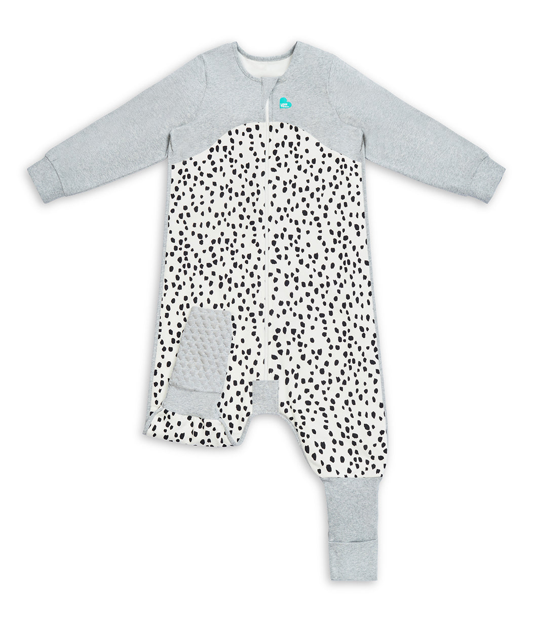 Sleep Suit Long Sleeve 1.0 TOG (20-24°C) White Animal Organic Cotton Fleece