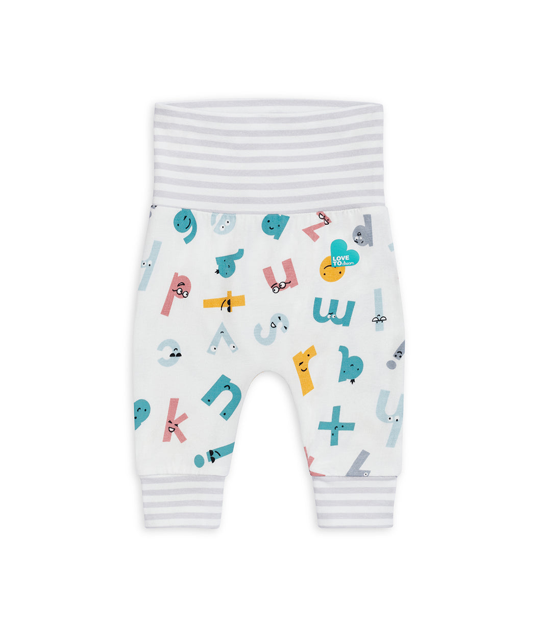 Leggings White Alphabet Soup Ecovero