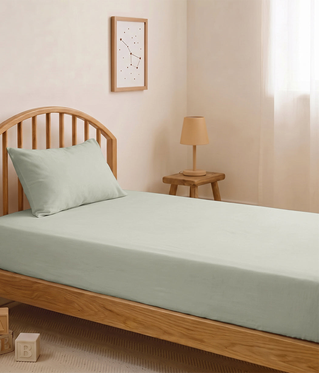 HushDry™ 2-in-1 Waterproof Fitted King Single Sheet Viscose from Bamboo Sage