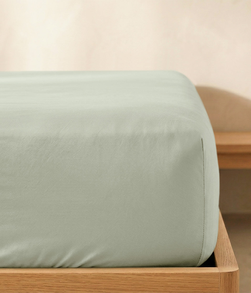 HushDry™ 2-in-1 Waterproof Fitted King Sheet Viscose from Bamboo Sage