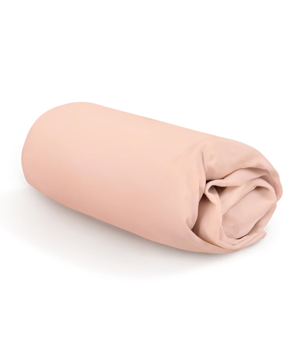 HushDry™ 2-in-1 Waterproof Fitted Side Sleeper Sheet Viscose from Bamboo Blush