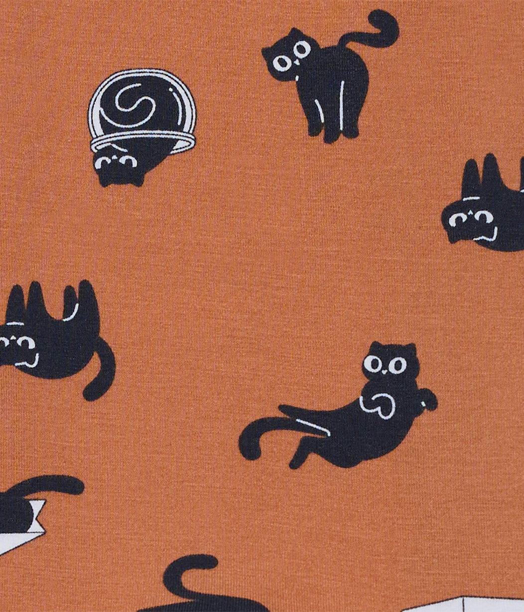 Romper Viscose from Bamboo Hazel Black Cat Moods
