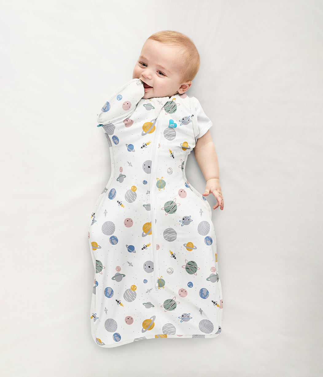 Swaddle Up™ Transition Bag 0.2 TOG (24-27°C) White Space Cotton