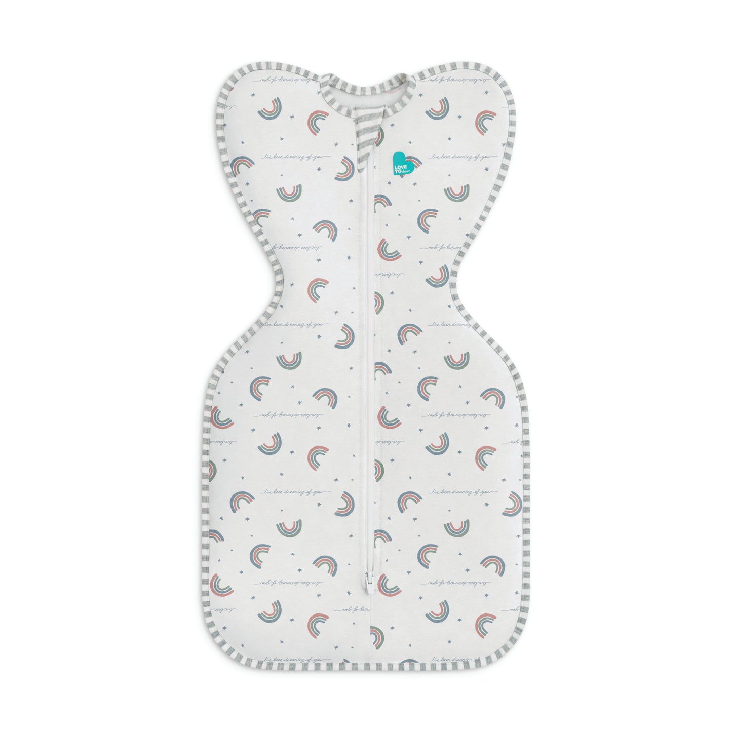 Swaddle Up™ 1.0 TOG (20-24°C) White Rainbow Dream Original Cotton