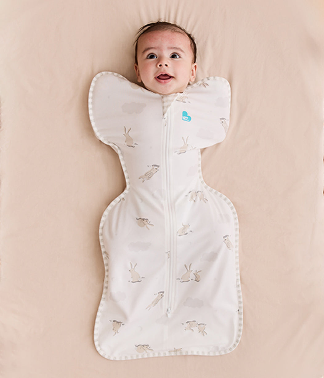 Swaddle Up™ 1.0 TOG (20-24°C) White Cloud Bunnies Original Cotton