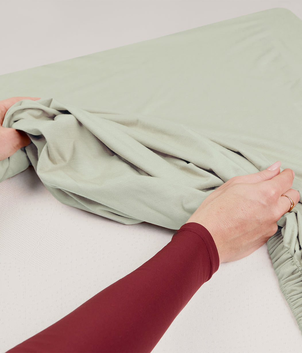 HushDry™ 2-in-1 Waterproof Fitted Queen Sheet Viscose from Bamboo Sage